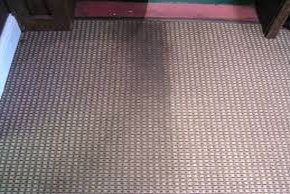 Before and after carpet cleaning
